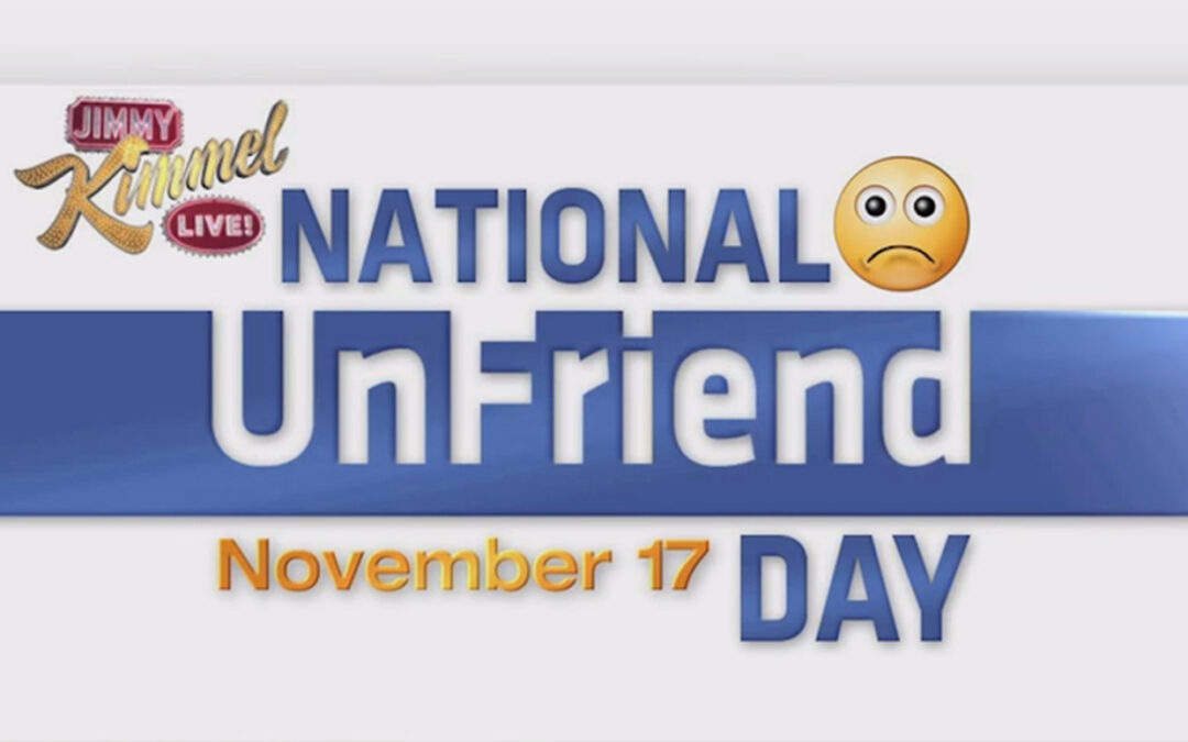 Oggi è l’Unfriend day. Senza scrupoli fai pulizia dei tuoi falsi amici su Facebook