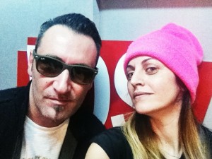 Il selfie di Petra Loreggian e Paolo Piva a Sanremo 2014