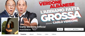 Carlo Verone apre la pagina ufficiale su Facebook