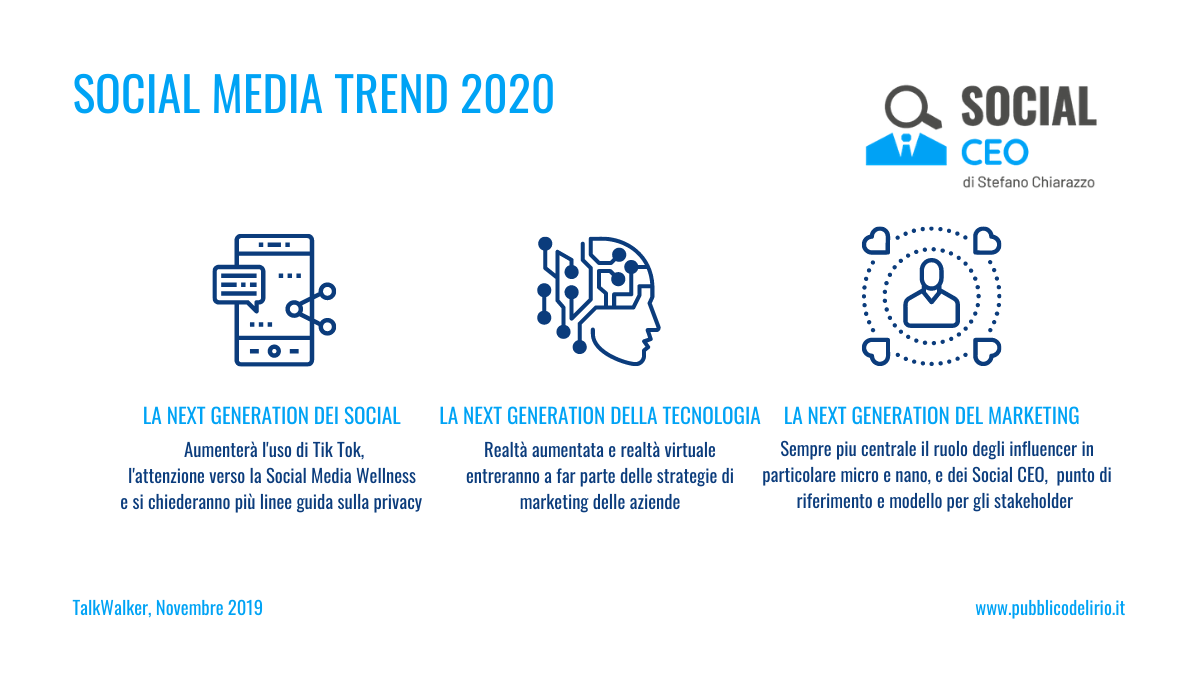 Tutti i Social Media Trend del 2020, l’anno dei Social Ceo